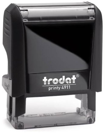 Stempel Trodat Printy 4911 4-Zeilig Schwarz inkl. Textplatte