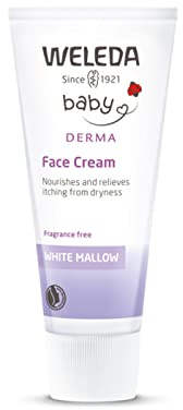 Weleda – Crema Facial de Malva Blanca, Cuidado Calmante, Nutre y Calma las Rojeces y Picor, con Aceite de Coco y Malva Blanca, Piel Hipersensible y Atópica, Vegana, Sin Perfume – 50 ml