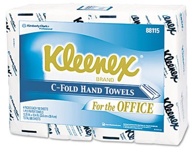 C-Fold Paper Towels, 10 1/8 x 13 3/20, White, 600 / Pack