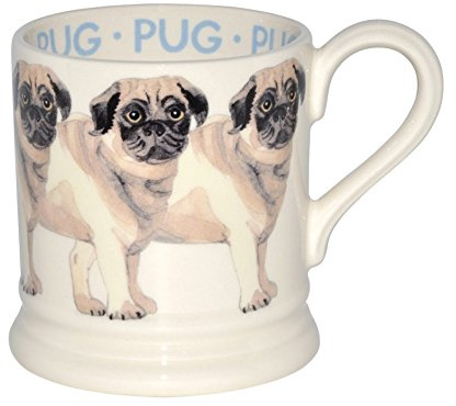 EMMA BRIDGEWATER NEW HALF PINT MUG DOG PUG
