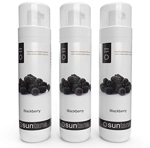 Suntana Spray Tan Blackberry Parfumé'après Foncé' Auto-Bronzant Mousse - 3pk