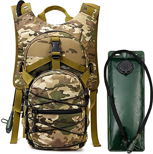 G4Free Trinkrucksack Taktischer Hydration Pack Rucksack mit 3 L Wasser Blase zum Radfahren Laufen