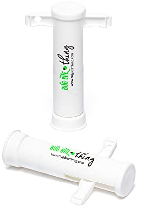 BUG BITE THING Suction Tool - Bug Bites and Bee/Wasp Stings, Natural Insect Bite Relief - White 2-Pack