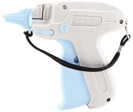 Deco Woerner Etikettierpistole Banok 503 S Heftpistole Etikettiermaschine weißblau Etikett-Pistole zur Befestigung von Preisschildern an Textilien Kleidung