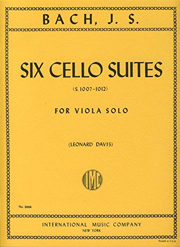 BACH - Suites (6) (Originales para Violoncello) para Viola (Davis)