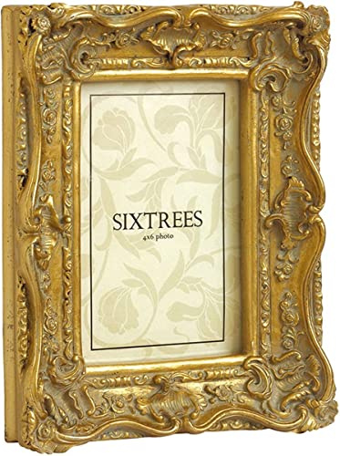 Shabby Chic Style Very Ornate Antique Gold Photo Frame for 7x5 (175x125mm) Pictures - Chelsea, by Sixtrees.