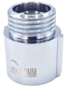 1/2 BSP (15mm) Pipe Thread Extension Female x Male Chrome Brass - 20mm Long