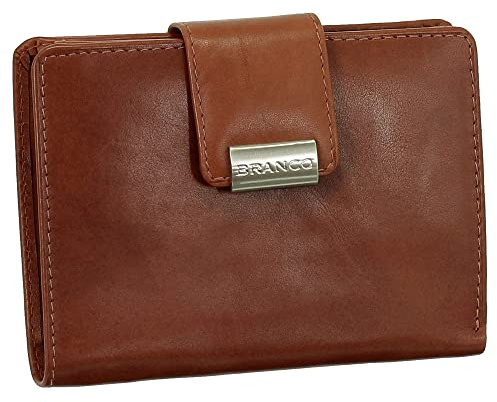 Ledershop24 Luxus Leder Damen Geldbörse Portemonnaie Geldbeutel XXL mit Druckknopf 10 cm vers. Farben