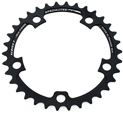 Spécialités TA Nerius Campagnolo Compact 110 Stück Offset Kettenblatt, Schwarz, Inner 39t