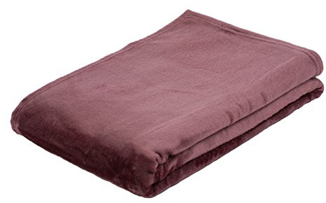 Gözze - Wohn- und Kuscheldecke, Memphis, Hohes Stoffgewicht 300 g/m², 150 x 200 cm - Beere