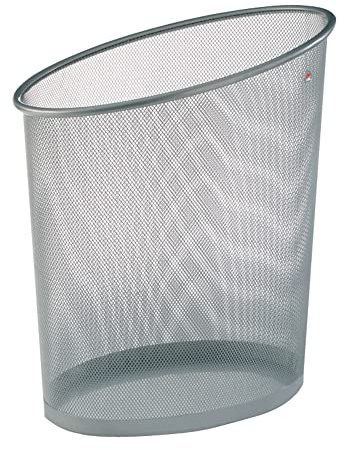 ALBA Papierkorb MESH/MESHCORBM 355x240x390mm metallic-grau