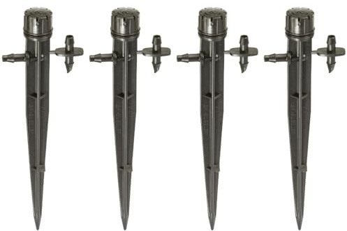 Rain Bird MBF4PKS Tropfbewässerung Mikro-Bubbler auf Pfahl, 360° Vollkreismuster, 0-3' Sprühabstand, 4er-Pack