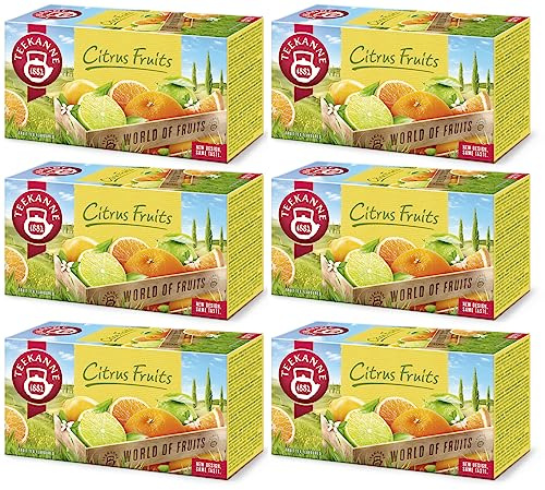 Teekanne Citrus Fruits Tee, LIMITED EDITION, 6er Pack (6 x 20 Teebeutel) 6 x 45g