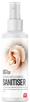 Problem Solved Hearing Aid Cleaner and Sanitiser | Removes Dirt, Oil and Wax - 150ml