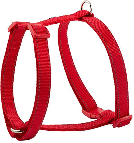 Ancol Nylon Dog Harness Red Reflective Lightweight Comfortable Adjustable Straps Chest Support Pet Puppy Walking Accessory - 55 - 87 cm - Large