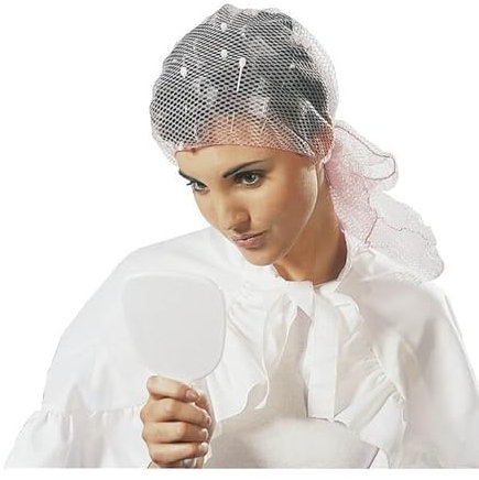 Retina messa in piega - Maglia media - Bianca