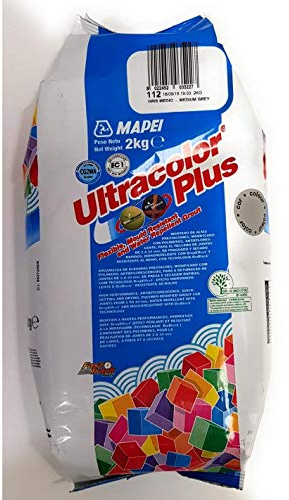 Mapei 112 UltraColor Plus Lechada Gris Medio 2kg