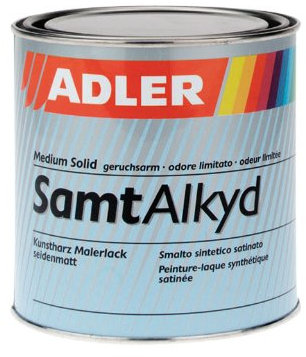 ADLER Samtalkyd Mattlack - Weiß 750 ml - Premium Kunstharzlack matt, Decklack für innen und außen mit guter Wetter- und Vergilbungsbeständigkeit, Bootslack Qualität