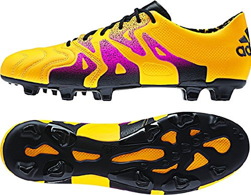 adidas X 15.1 FG/AG Leather Soccer Cleats (Solar Gold) Sz. 6.5