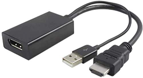 Microconnect HDMDPP1 adaptador de cable de vídeo HDMI Type A (Standard) DisplayPort Negro - Adaptadores de cable de vídeo (HDMI Type A (Standard), DisplayPort, Macho, Hembra, Derecho, Derecho)
