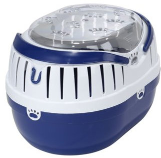 Europet Bernina 661-139134 Transportbox Paw, 35 x 25 x 25 cm, blau