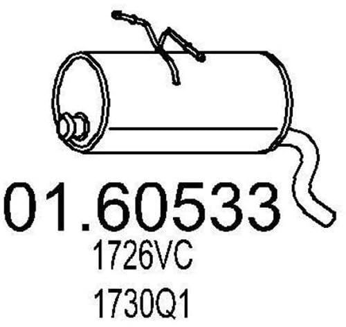 MTS Company 01.60533 Endschalldämpfer