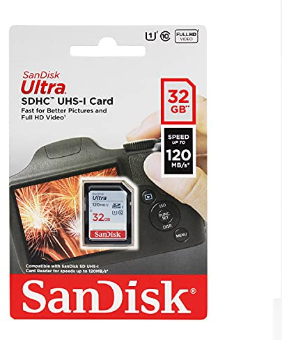 Sandisk Ultra Scheda di Memoria SDHC 32 GB, 40Mb/S, Classe 10 UHS-I, [Vecchio Modello]