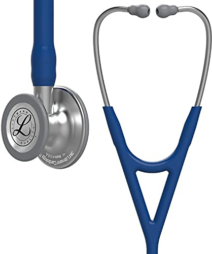 Littmann Cardiology IV Stethoskop, 6154, Schlauch Marineblau | Edelstahl-Bruststück. Für Ärzte und Medizinstudenten