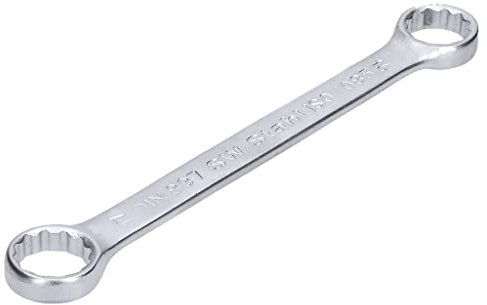 SW-Stahl 01310L Doppelringschlüssel 16 x 17 mm flach I gerade Ausführung I 12-kant I Ringschraubenschlüssel I Doppel-Schraubenschlüssel I Ringschlüssel