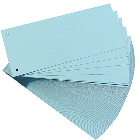 Trennstreifen Brunnen BLAU (500 Stück / 10,5 x 24 cm - quer)