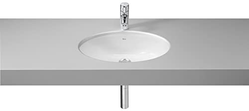 Roca,Neo Selene,Lavabo de porcelana de encimera o bajo encimera,Blanco,510mm x 395mm x 180mm,A322307000