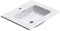 doporro Lavabo Empotrado Blanco Baño 60x48x14 cm Lavamanos Rectangular de Mármol Fundido Colossum02