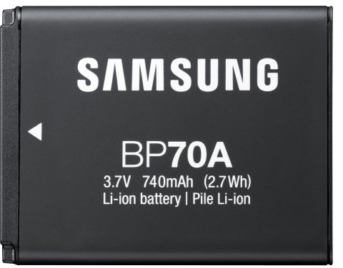 Samsung EA-BP70 A rechargeable battery Lithium Ion (Li-ion) 3.7 V (2.7 Wh, Lithium-Ion (Li-ion) Rechargeable Battery 3.7 V, Black, One Piece (S))