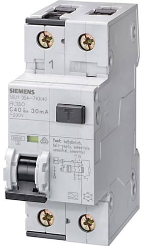 SIEMENS - Schutzeinrichtung 10Ka FI-LS 1P+N Typ C 16A