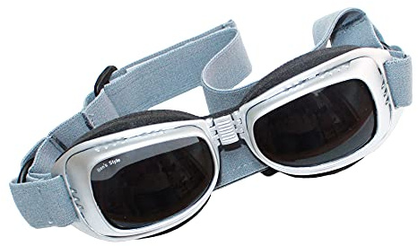 Cabrio-Brille für Hunde Gr.S Größe S: (Pupillenabstand ca. 7 cm) Unsere Cabrio-Brille besteht aus einem extrem leichten, elastischen und dadurch bruchfesten Kunststoffmaterial
