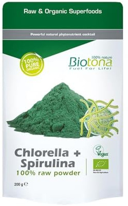Biotona Bio Chorella + Spirulina Raw Superfood - 200 gr