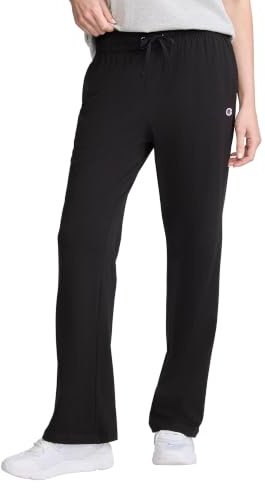 Champion Damen Lounge-Hose, Standard-Passform, leicht, erhältlich in Regular und Plus Hose, Leichte Lounge, Bequeme Jersey-Hose für Damen, 80 cm (Übergröße Erhältlich)