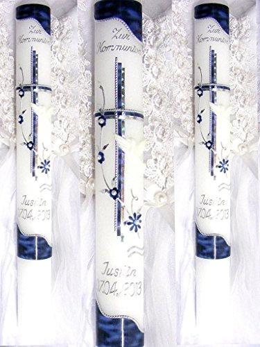 Cirege de baptême ou de communion pour enfants - 400/40 mm - VT-30 - Avec accessoire pour personnalisation