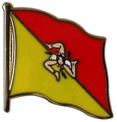 Digni Pin's (épinglette) Drapeau Italie Sicilie - 2 x 2 cm