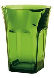 Set 6 Bicchieri Belle Epoque Guzzini in plastica verde muschio