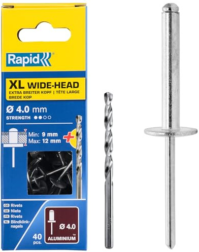 Rapid 5000662 Rivets XL Ø4 x 16mm
