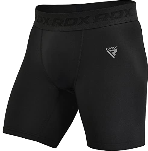 RDX Cortos de Compresión Bóxer de Capa Base térmica por Correr Ciclismo Gimnasio Atletismo Jogging, BJJ, Muay Thai, Gym Fitness y Deportes de Combate Estupendo por Hombres, Mujeres Casa Gym Ejercicio