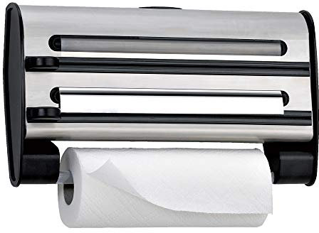 Emsa GmbH 3-Fach Schneidabroller, Edelstahl, 40 x 24.5 x 12.5 cm