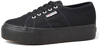 Superga dam 2790acotw Linea Up and Down sneaker, vit, Svart 996-39 EU
