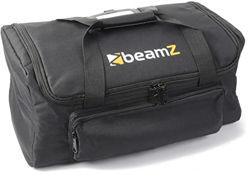 BeamZ AC-420 Maleta estuche blando de transporte apilable con ventana para ver el interior (dimensiones 48 x 27 x 25 cm, para equipos de audio, DJ o productos de iluminación, cremallera) - negro