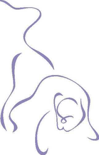 WANDTATTOO d292 tigres sauvages 120x77 cm - lilas