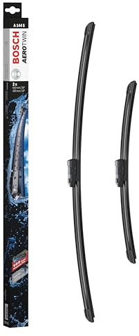 Bosch Aerotwin A 144 S - Front Windscreen Wipers - Set of 2 Replacement Blades - Comes with Pre-assembled Adapter - 2 Blades, 650mm/400mm - Only for right-hand drive (UK)