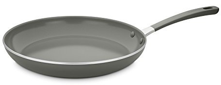 GreenPan CW002265-006 Melbourne 100% ToxinFree Healthy Ceramic Nonstick Metal Utensil/Induction/Dishwasher/OvenSafe Frying Pan - 28cm - Grey