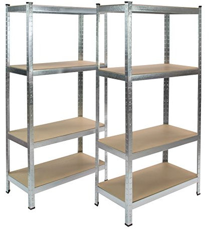 DS-Handel 2 x Steckregal - Lagerregal - Kellerregal - Regal mit 8 Böden je 65 kg 160 x 160 x 40 cm