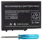 OSTENT 3.7V 1000mAh Ricaricabile Li-ion Polimero Kit di Batterie agli ioni di litio per Nintendo DSL NDS Lite